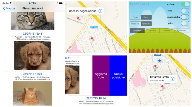 L'app “Smarrimento animali“